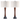 Walnut-Tone Mid-Century Table Lamp Set of 2