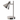 Brushed Silver Industrial Desk Lamp